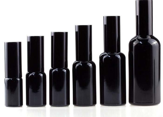 Il contagoccia di vetro del ODM 15ml dell'OEM imbottiglia le bottiglie nere della tintura spruzza il cappuccio