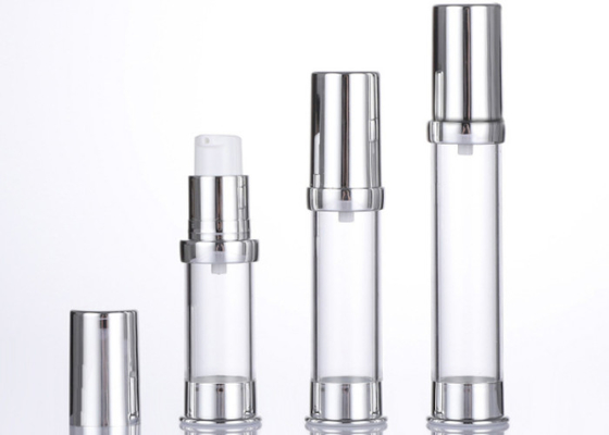 bottiglia senz'aria cosmetica 33mm di lusso Dia With Spray Dispenser Pump del siero 15ml