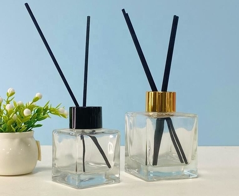 Bottiglie domestiche del diffusore di fragranza 50ml della bottiglia di vetro del diffusore dell'aroma del coperchio a vite
