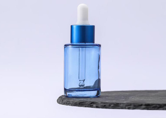 Bottiglia di vetro blu della pipetta della bottiglia 15ml 10ml del contagoccia del collo liscio dello SGS